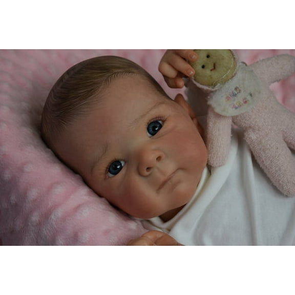 Realistic Reborn Baby Dolls - 18 inch Lifelike Newborn Baby Dolls Girl Real Life Vinyl Full Body Baby Doll Gift Toy with Feeding Accessories for Kids Age 3 