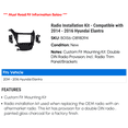 thumbnail image 2 of Radio Installation Kit - Compatible with 2014 - 2016 Hyundai Elantra 2015, 2 of 2