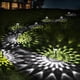 thumbnail image 2 of Paquete de 8 Luces Solares Impermeables para Exteriores, Luces Solares de Carga Más Rápida para Exteriores con Luz con de Mandala Vibrante, 2 of 5