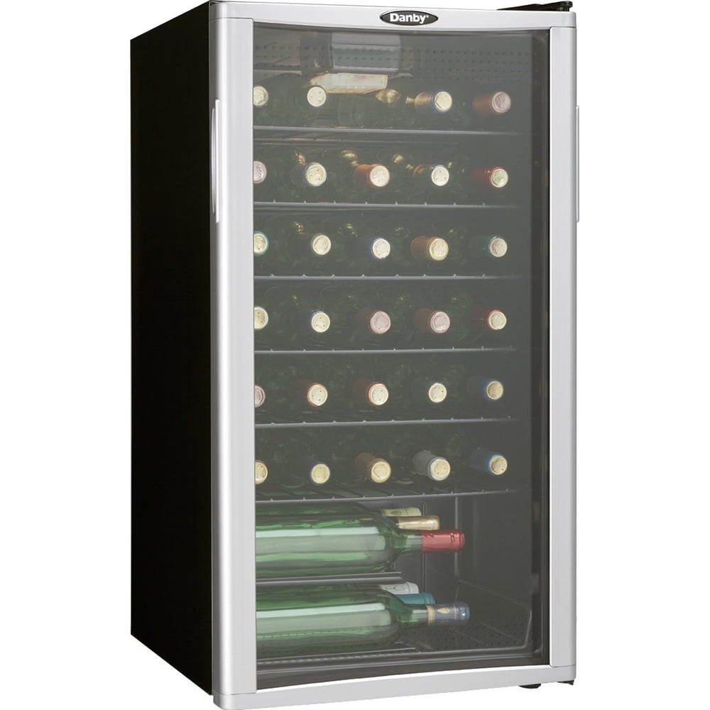 Danby Dwc350 18 Inch Wide 35 Bottle Capacity Free Standing Wine Cooler With Led Walmart Com Walmart Com