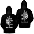 thumbnail image 3 of Lotusprinthandmade Personalized Valentine’s Day He Keeps Me Safe/She Keeps Me Wild Hoodie 2D S-5XL Multicolor (S) – Valentine Couple Hoodie Set, 3 of 5