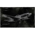 thumbnail image 2 of Matthews, Dylan 14x10 Black Ornate Wood Framed with Double Matting Museum Art Print Titled - Vintage War Plane, 2 of 4