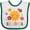 White and Green, variant on Inktastic Sunny Big Sister Girls Baby Bib