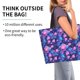 thumbnail image 2 of Disketp Blue Skull Rose Bolsa Tote Estampada para Mujer, Bolso de Hombro y de Mano para Compras y Viajes, 2 of 8