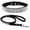Black-Style 1, variant on Mumup Cute Dazzling Sparkling Elegant Fancy Soft Suede Leather Bling Rhinestone Crystal Jeweled Pet Cat Dog Puppy Collar Dog Leash Combo Set
