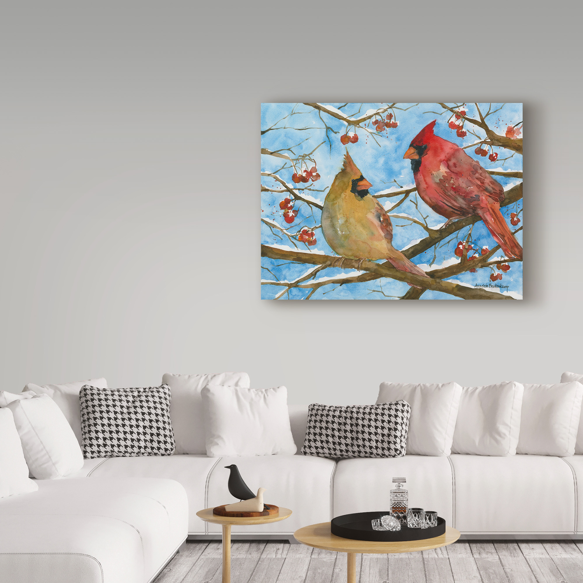 Trademark Fine Art 'Winter Warmth' Canvas Art by Annelein Beukenkamp