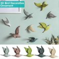 thumbnail image 2 of 3D Ceramic Flying Birds Wall Decor Creative Sparrow Birds Hanging Ornament Crafts for Home Decoration, 2 of 5