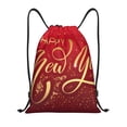 thumbnail image 1 of Fotbe Happy New Year2 Bolsa Mochila con Cordón Estampada, Bolsa de Gimnasio Deportiva, Bolsa Cinch, Bolsa con Cordón para Hombres y Mujeres-Medium, 1 of 6