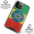 thumbnail image 3 of Skinit Ethiopia Flag Distressed iPhone 15 Pro Clear Case, 3 of 4