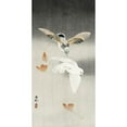 thumbnail image 3 of Koson, Ohara 14x24 Black Modern Framed Museum Art Print Titled - Two pigeons with falling ginkgo leaves, 3 of 5