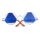 thumbnail image 2 of de muñeca , de terre con montura forma forma forma y lentes triangulares para cm a 15 cm Azul Yotijar Blythe Doll Gafas de sol, 2 of 8