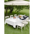 thumbnail image 3 of Outdoor Tablecloth with Umbrella Hole and Zipper, Elephants Showering Rectangle Table Cloth 60x102 Inch Waterproof Tablecloth, Modern Abstract Art Funny Animals Picnic Table Cover for Patio Camping, 3 of 7