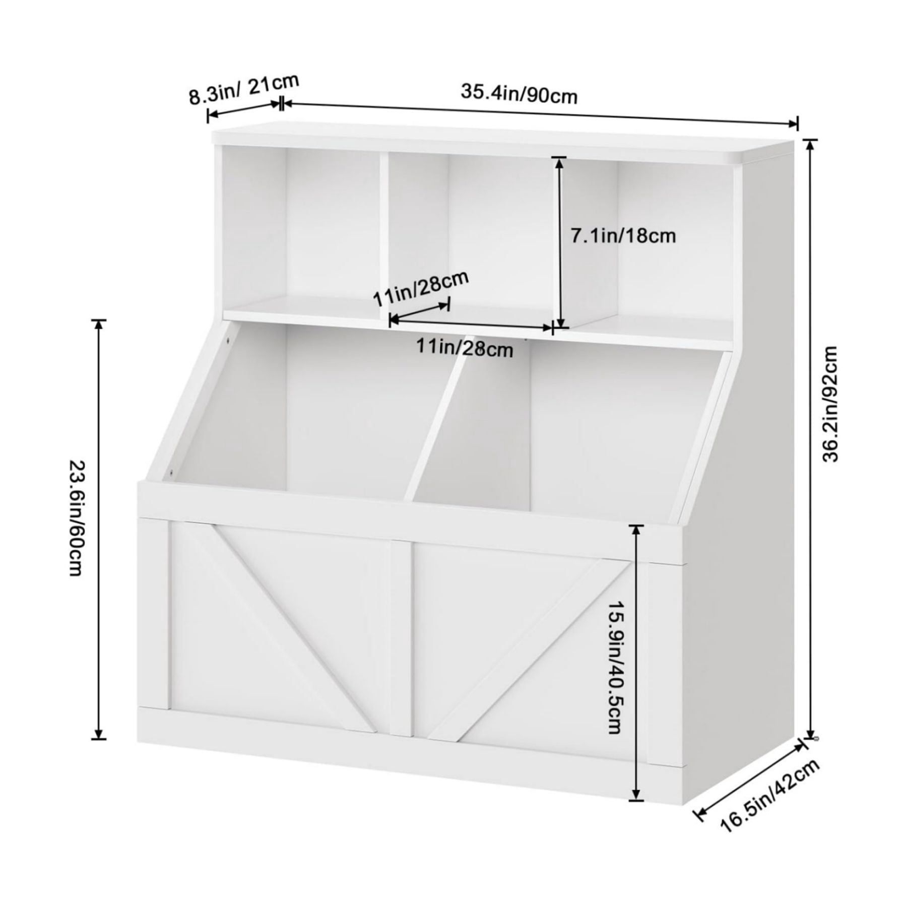 Home Toy Storage Organizer and Kids Bookshelf, Toddler Toy Storage Cabinet with Toy Shelf, Toy Organizer and Kids Bookcases Fit for Playroom Bedroom Nursery Classroom School Kindergarten Daycare