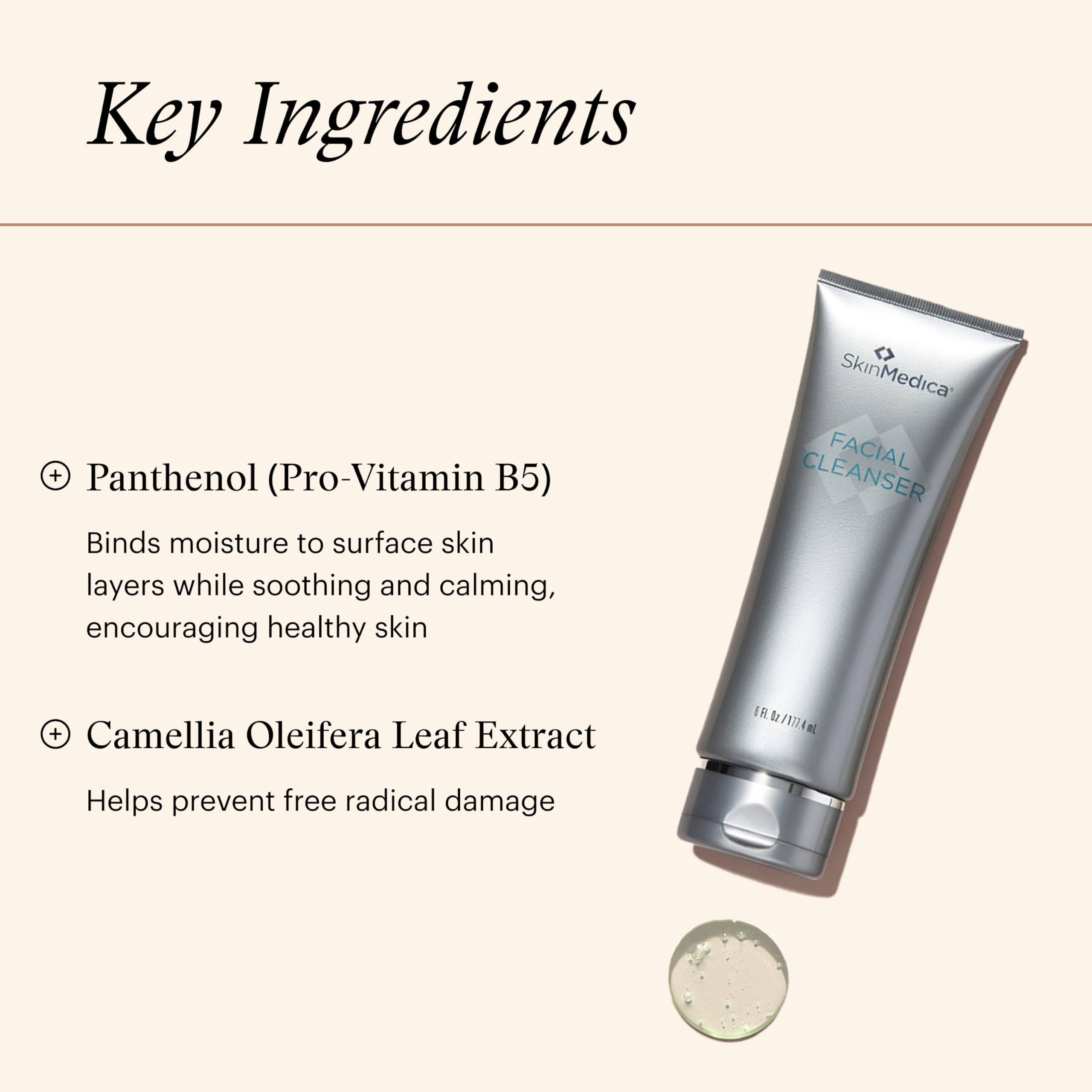 SkinMedica Facial Cleanser - Foaming Face Wash for All Skin Types - Helps Remove Dirt, Oil & Makeup - Enriched with Soothing Panthenol to Encourage Healthy-Looking Skin (6 fl oz)