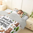 thumbnail image 3 of Catabedysis Watercolor Camping Twin Comforter Sets,Jungle Bear Owl Bedding Set For Boys,Multicolor,Light Gray Reversible,2-Piece,1 Comforter and 1 Pillowcase, 3 of 7
