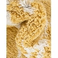 thumbnail image 6 of Unique Loom Rabat Shag Collection Area Rug - Marble (5' 1" x 8' Rectangle Yellow/Ivory), 6 of 7