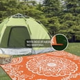 thumbnail image 5 of MeyJey 8'x10' Outdoor Rugs for Patio, Patio Rug Waterproof RV Mats, Plastic Straw Camping Area Rug for Indoor Porch Balcony Beach Mat, Orange, 5 of 6