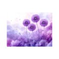 thumbnail image 5 of Mudket Framed Canvas Wall Art Purple Dandelion Lavender Mist Background Floral Prints Wall Decor Minimalist Canvas Print Ready to Hang for Living Room Bedroom Office Decor - 12"L x 8"W, 5 of 10