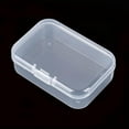 thumbnail image 3 of Rectangular Clear Plastic Storage Containers Box with Hinged Lid for Beads and Other Small Craft Items, 3 of 4