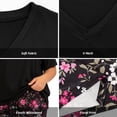 thumbnail image 3 of Plus Size Pajamas, PUTUO Womens Pajama Sets, Plus Size Short Sleeve V Neck Capri Pants Pajama Sets, Soft Ladies Pajamas Sleepwear Loungewear, 3 of 7