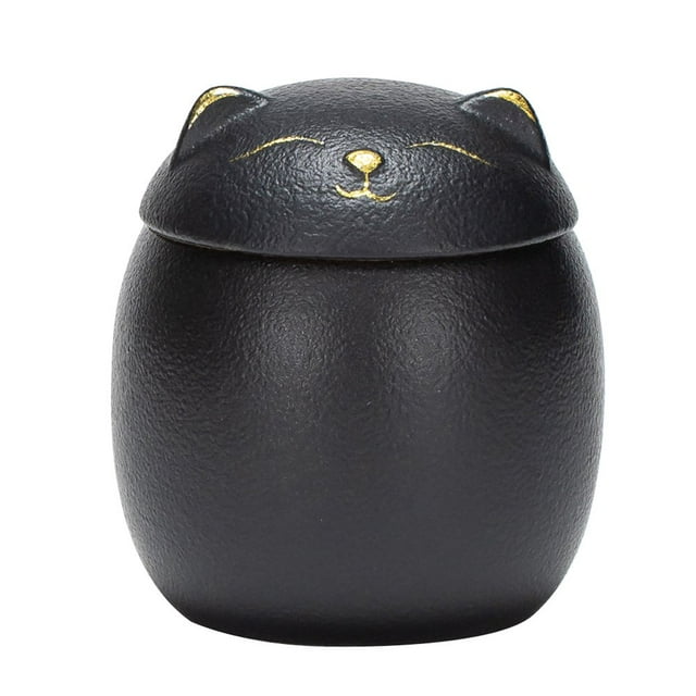 Jar Tea Ceramic Canister Storage Container Cat Kitchen Canisters Cookie Coffee Food Containers Jars Sugar Salt Candy