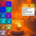 thumbnail image 1 of Home Decor Qwtwty Lampe de Nuit Ambiante à Effet d'Eau LED, Lampe de Table à Projection Rotative Rechargeable par USB avec Télécommande, Changement de Couleur Réglable pour la Chambre en Liquidation, 1 of 9