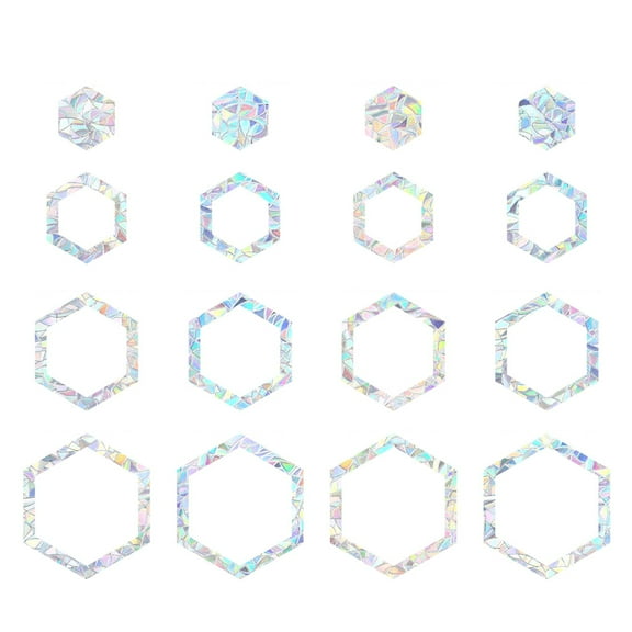 Masteelf  Tinted Window Film Paper Blinds Hexagonal Static Sticker