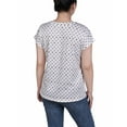 thumbnail image 3 of NY Collection Women's Extended Sleeve Top with Grommets, 3 of 4