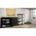 thumbnail image 2 of Hirsh 3200 Riveted Metal Shelving 4-Shelf Unit 18Dx36Wx60H Gunmetal Gray/Black, 2 of 12