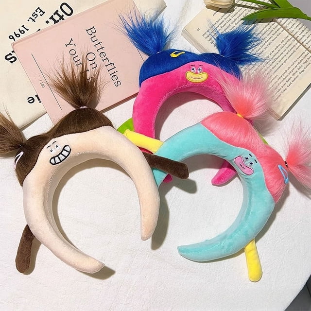 Diadema creativa personalizada para lavarse la cara, banda para el cabello con mascarilla femenina, diadema divertida, horquilla para el cabello, elementos de moda