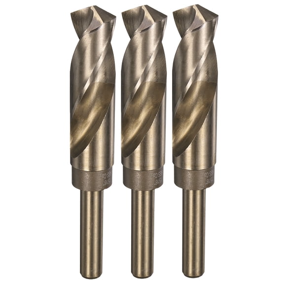 Uxcell 3pcs 15/16" Twist Drill Bits, M35 Cobalt High-Speed Steel Drill Bit for Metal