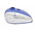 thumbnail image 1 of Bsa Gold Star Scrambles Catalina Blue Chrome Petrol Gas Tank 2 Gallon, 1 of 4