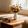 thumbnail image 7 of cisilov White Ceramic Vase for House Table Decor Small Vase for Flowers Home Tabletop Decoration Decorative Vases for Bouquet, 7 of 7