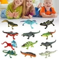 thumbnail image 1 of 12 Pcs Figurines d'Animaux Réalistes pour Collection Fête textures Moulées et Fournitures Lézard, 1 of 9