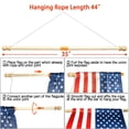thumbnail image 4 of Anley 35" Wooden Banner Pole - Horizontal Flag Hanger House Flagpoles, 4 of 7