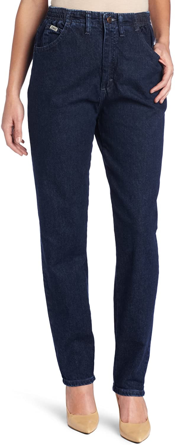 women's side elastic jeans