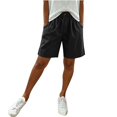 thumbnail image 7 of Women's Basketball Lace Trim Shorts, Patchwork Athletic Mid-Thigh Shorts, Elastic High Waist Workout Shorts, Loose Fit Sport Shorts, Yoga Exercise Shorts, Casual Streetwear Bottoms Black M, 7 of 7