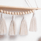 thumbnail image 4 of Estante colgante de pared con borlas de madera, estantes de madera tejidos para colgar en la pared, para decoración del hogar, dormitorio, sala de estar, 4 of 7