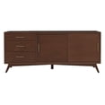 thumbnail image 6 of Pemberly Row Modern / Contemporary Large TV Console in Walnut, 6 of 9