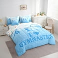thumbnail image 3 of Castle Fairy Teens Gymnastics Girl 7-Piece Bedding Comforter Set,Sparkling Sequin King Bedding Sets,Dance Theme Ultra Soft Bed Sheets,Luxury Bedroom Decor, 3 of 8