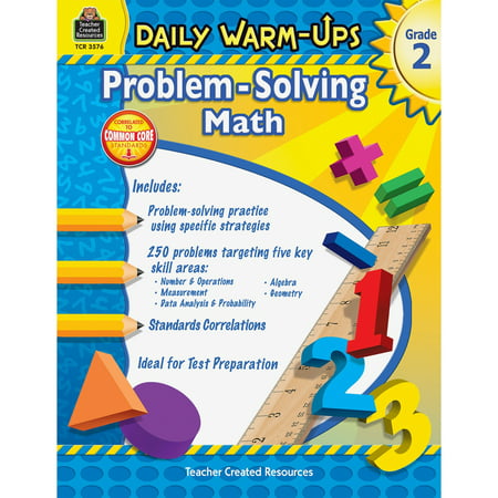 Teacher Created Resources Gr 2 Daily Math Problems Book Education Printed Book for Mathematics