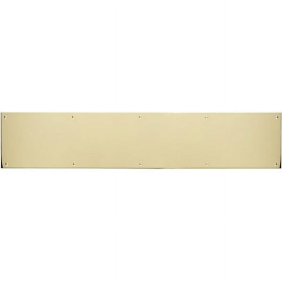 Brass Accents A09-P0630-628MAG 6 in. x 30 in. Kick Plate Polished Brass-Aluminum Magnetic Mount