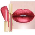 thumbnail image 1 of Depuplum Barras de labios rojas para mujer, barra de labios metálica de larga duración, antiadherente, brillo de labios, brillo metálico, ligero, hidratante, completa, color de labios DP105 Red Riot, 1 of 1