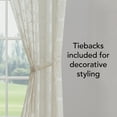 thumbnail image 6 of Creative Home Ideas Contemporary/Modern/Farmhouse/Traditional 2 Piece Embroidered/Geometric Sheer Curtain Set, 6 of 10