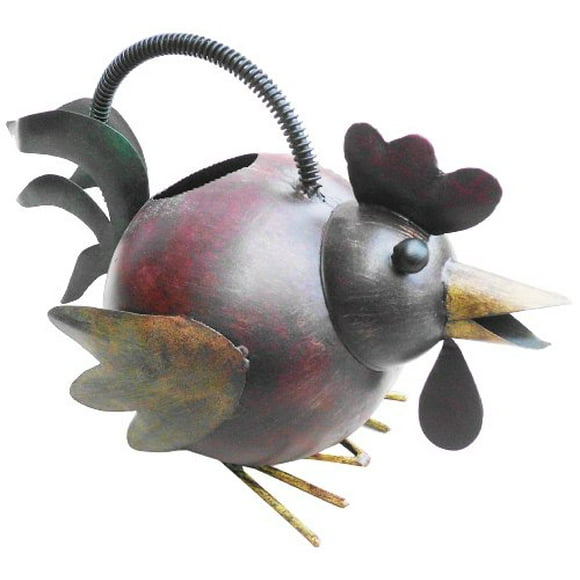 D-Art Iron Rooster Watering Can Garden Decor