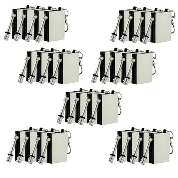 28 Pack of Waterproof & Windproof Permanent Match Lighter, Strike To Light Survival Camp Fire Starter, Stainless Steel Flint Survival Tool