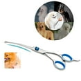 thumbnail image 6 of Safety Pet Grooming Scissors Round Head 6 Inch Down Curved Dog Hair Scissors Thinning Pets Shears, 6 of 8