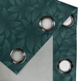 thumbnail image 4 of Ambesonne Lead Print Grommet Curtain, Minimalist Forest Leaves, 50"x63", Dark Teal Forest Green, 4 of 5