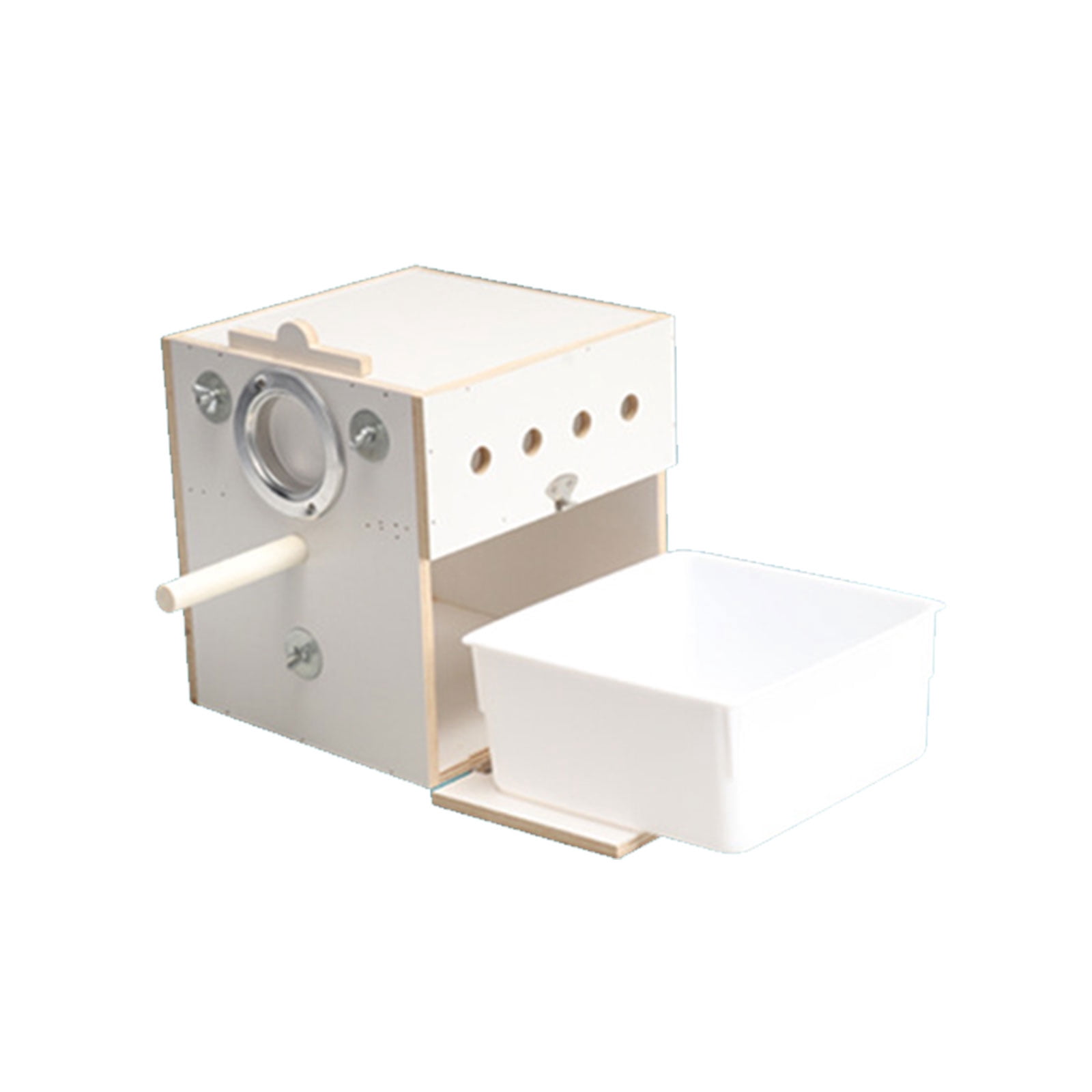 Bird Nest Cage, Shelter Nest Parrots Cage Detachable Drawer Hideouts for Small Size Bird Cage Decors