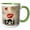 Green/White, variant on 3drose, Red Lips Girl Wants to Dance Solo, 15oz Mug